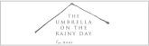 the umbrella on the rainy day